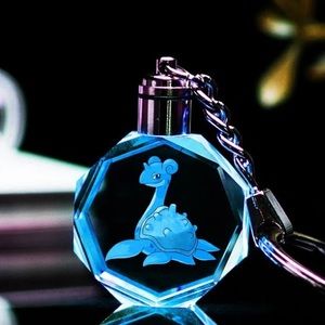 Pokémon Lapras LED crystal keychain